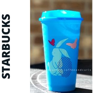 Starbucks Spring 2022 Blue Bunny Single Hot Cup 16oz Grand